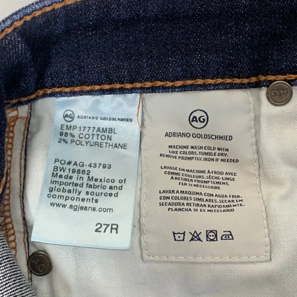 AG Adriano Goldschmied The Farrah Skinny Ankle Jeans Womens 27R Blue High Rise